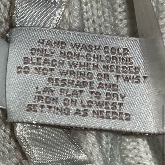 Chico’s Cream Open Front Shawl Collar Cardigan Sweater | Chico’s Sz. 3 (X-Large) - Picture 4 of 6